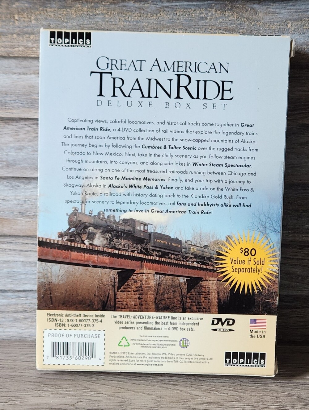 Great American Train Ride Deluxe Box Set DVD - Picture 2 of 4